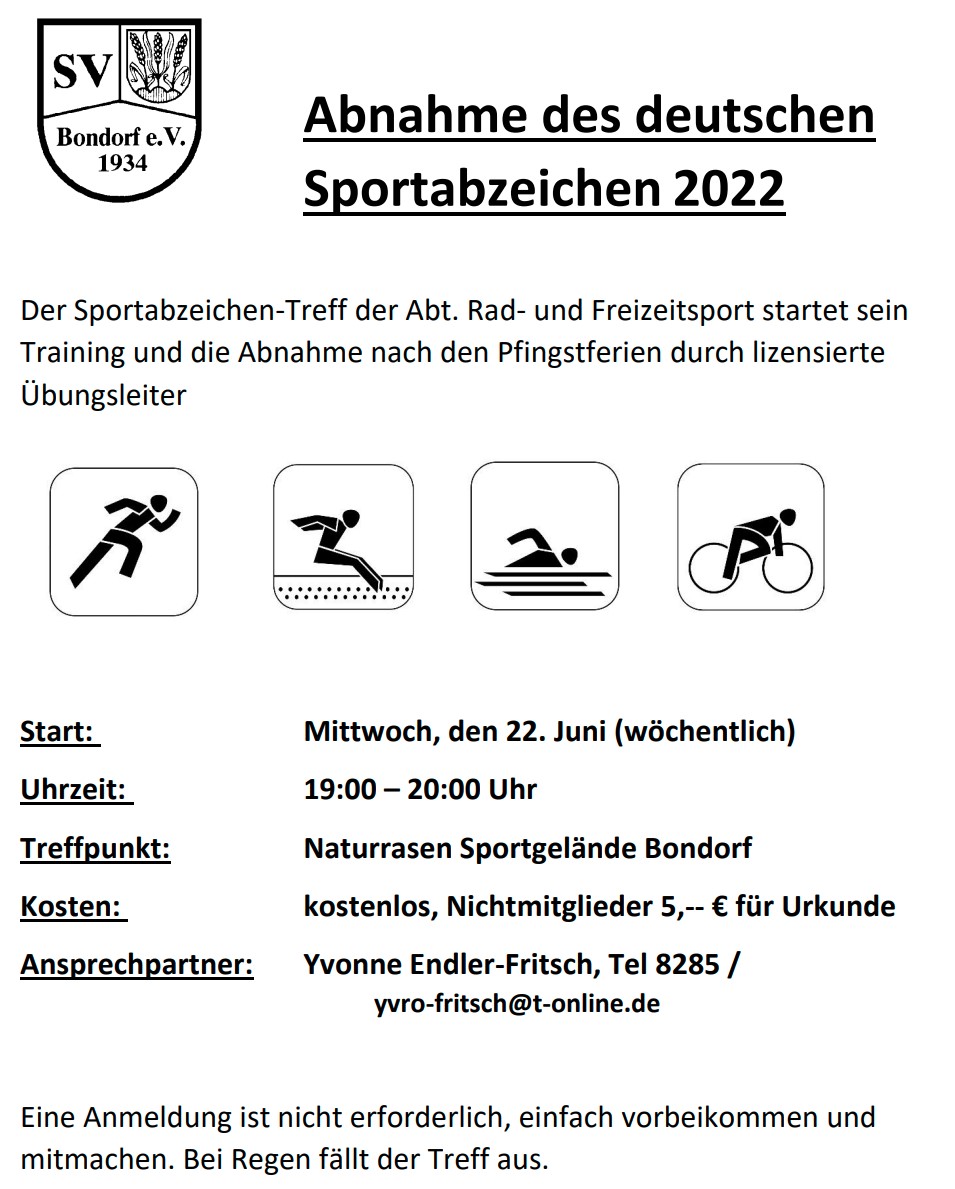 Sportabzeichen 2022
