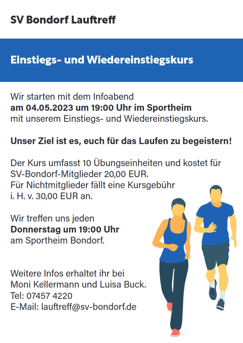 Lauftreff - Einsteigerkurs