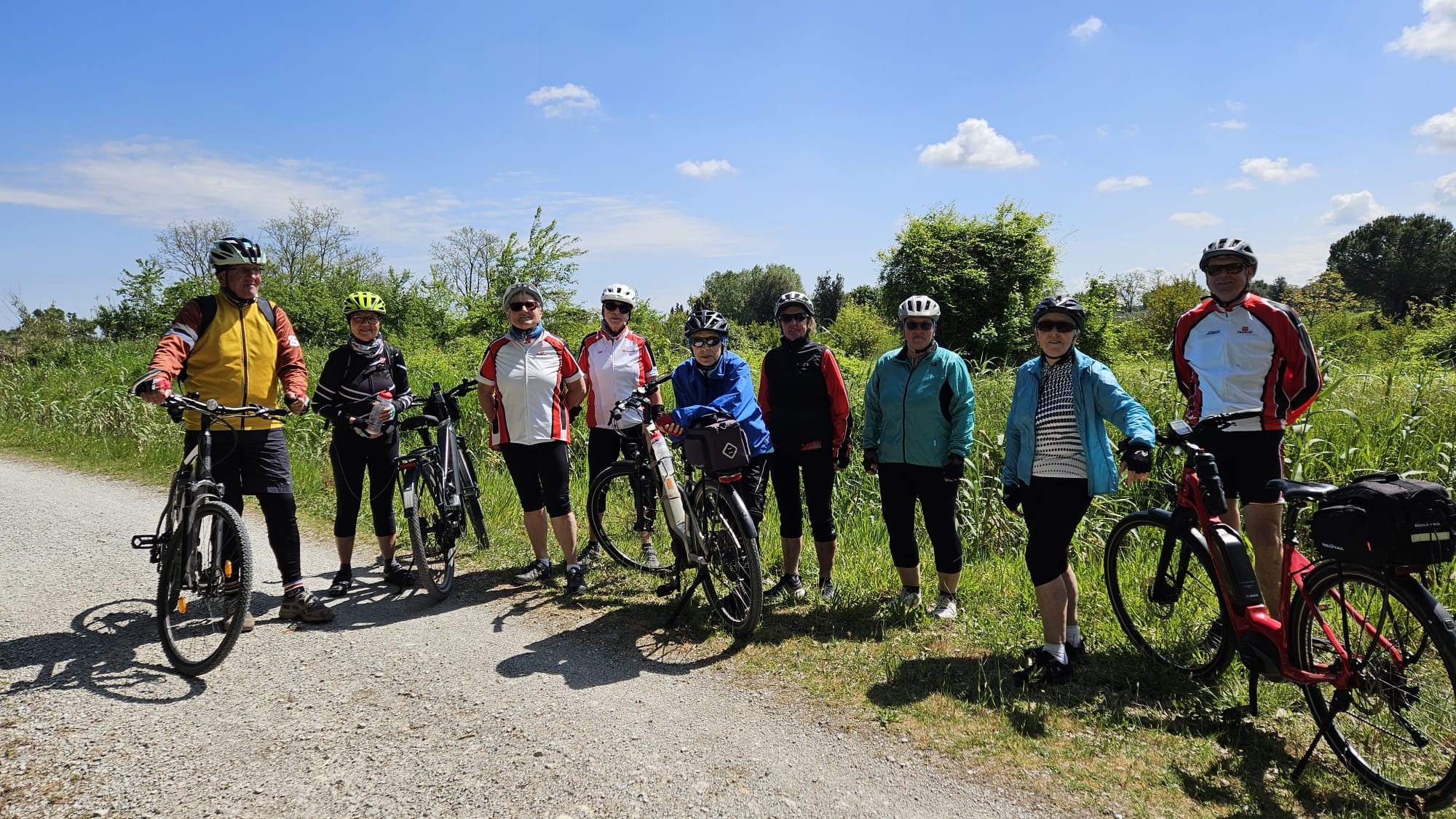 Die Teilnehmerinnen und Teilnehmer der E-Bikde-Gruppe