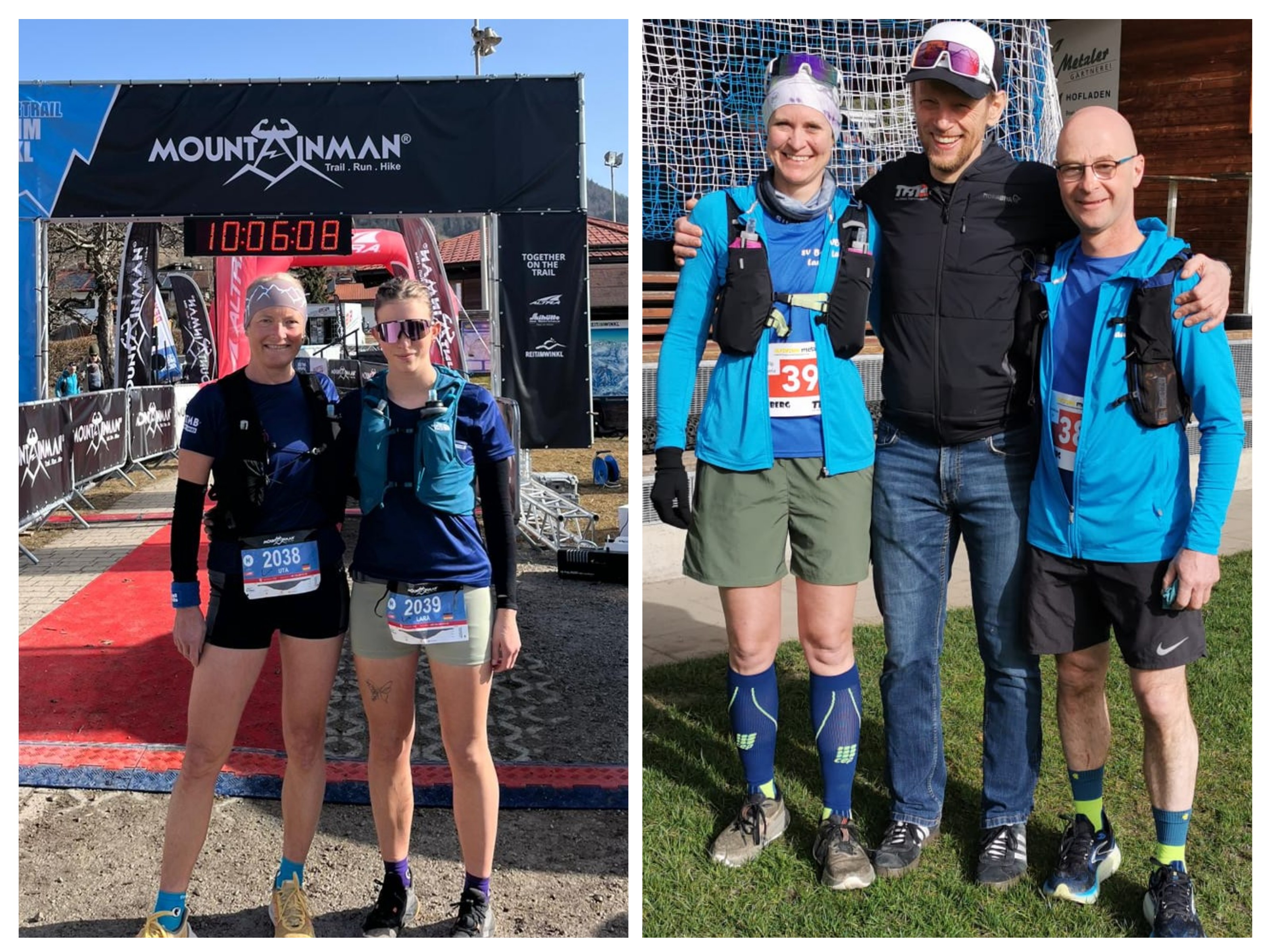 4 Läufer vom Lauftreff Bondorf und ein Organisator vom TRT Vorarlberg im Zielbogen 4 Läufer vom Lauftreff Bondorf und ein Organisator vom TRT Vorarlberg im Zielbogen