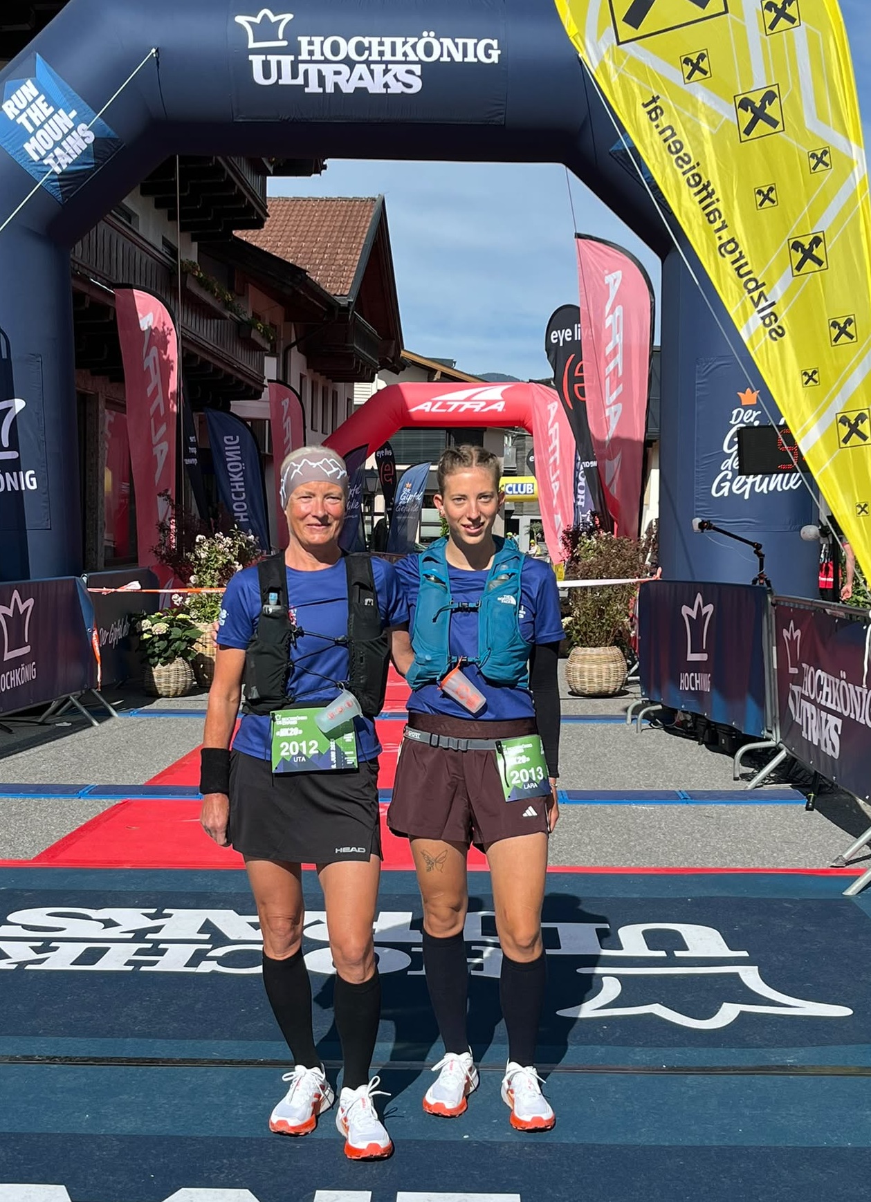 Lara Joseph und Uta Siemon-Joseph beim Hochkönig Ultraks in Maria Alm