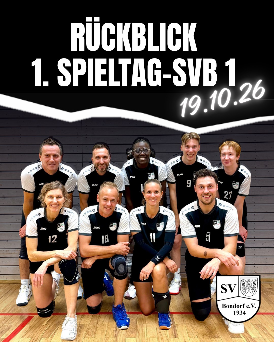 Mannschaftsbild der 1. Volleyballmannschaft des SVB Mannschaftsbild der 1. Volleyballmannschaft des SVB